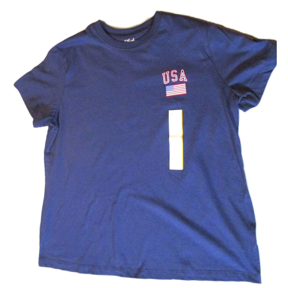 Universal Thread Boys Navy Blue Graphic T-Shirt Size Small Patriotic USA Tee